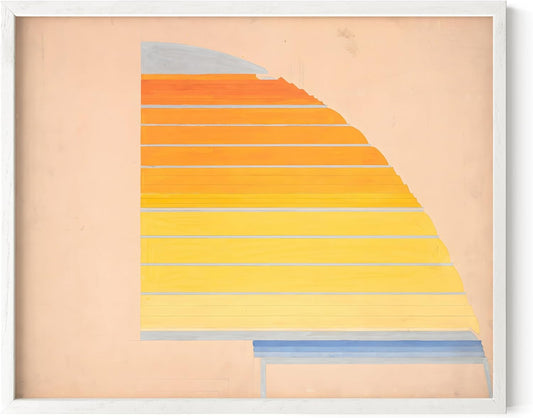 HAUS AND HUES Winold Reiss Art Print with White Oak Frame 16x20