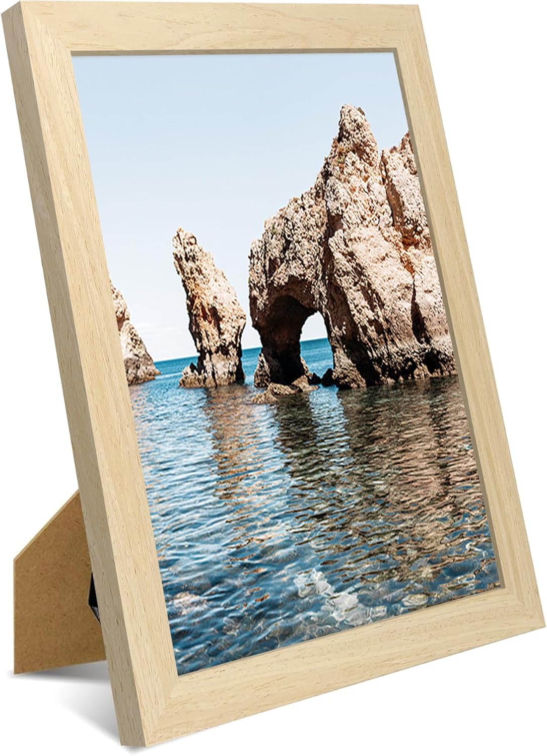 iRahmen 8.5x11 Picture Frame Set of 2, Wood Certificate Frames with Real Glass, Photo Frames 8.5 by 11 Diploma Document for Wall Hanging and Tabletop Display