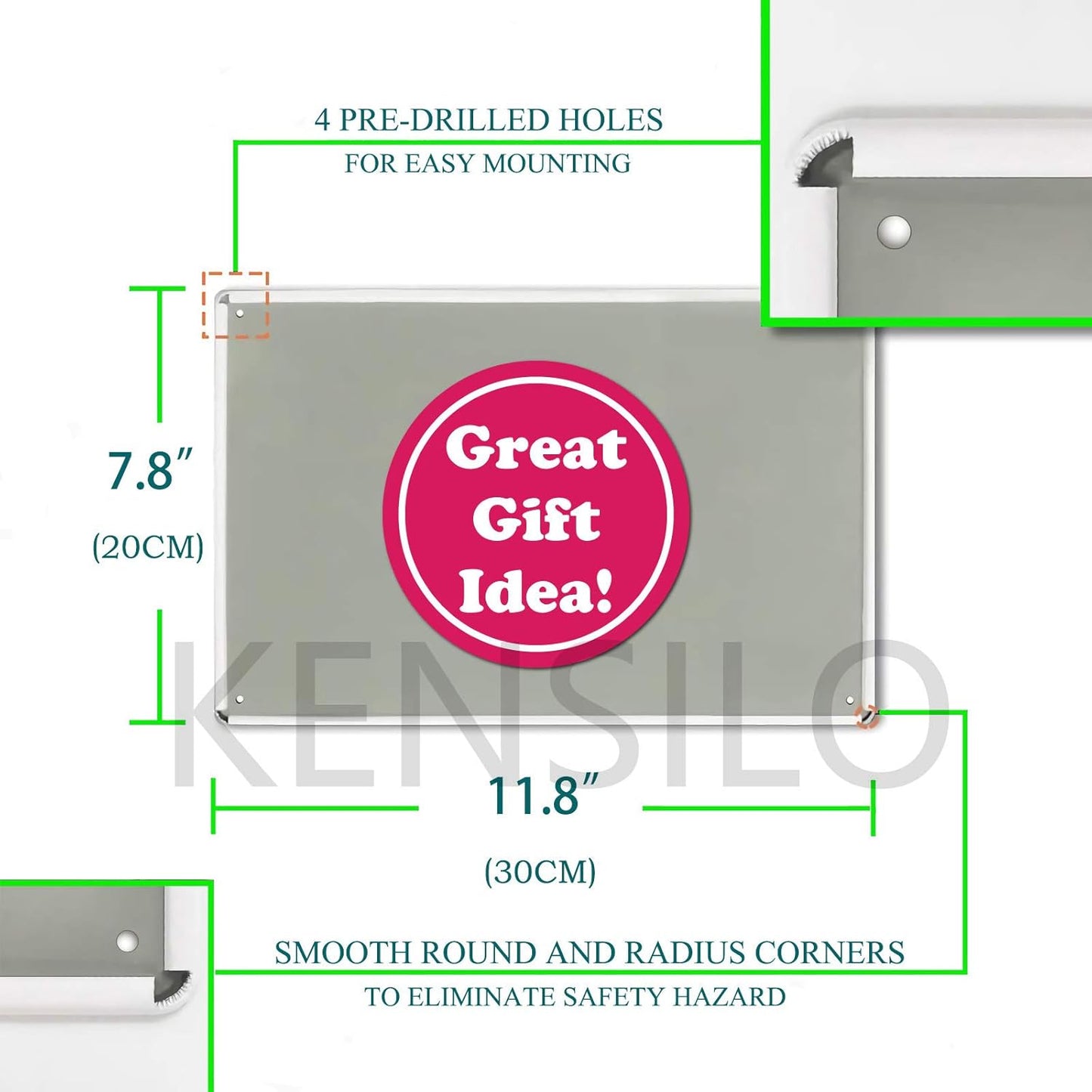 KENSILO Metal Sign Vintage 1966 The Good, The Bad and The Ugly Movie Poster Tin Signs Bar Club Man Cave Wall Decor 8 x 12 inches