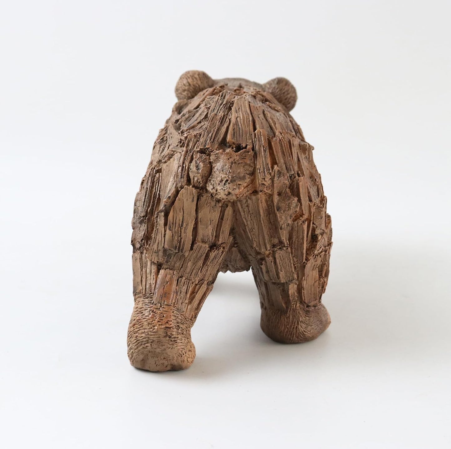 Hymmah Brown Bear Statue Home Decor Statue Rustic Home Decorations for Living Room, Boho Sculpture Resin Animal Collectible Figurines for Indoor Decor