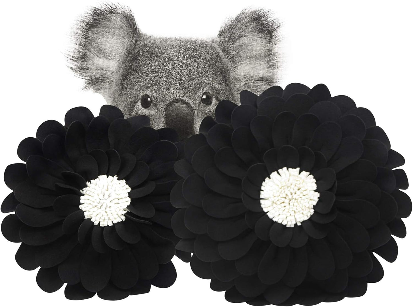 Decorative Flower Pillows – 3D Happy Daisy Flower Throw Pillow - Flower Shape Design Patented-Flower Shaped Pillow For Home Décor – Round Throw Pillows Soft & Cozy - Couch & Bed Flower Shape Pillow