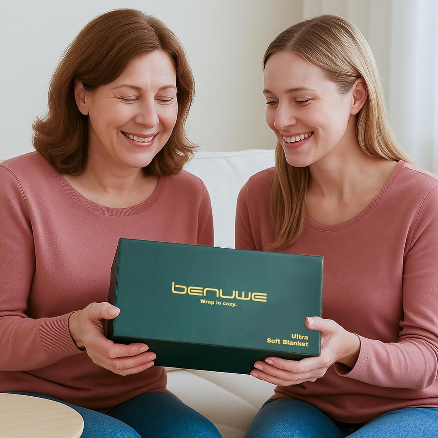 BENVWE Fluffy Faux Fur Throw Blanket for Couch, Soft Plush Thick Cozy Fuzzy Luxury Minky Bubble Blanket for Home Living Room Decor Gift for Women, Warm Ivory, 50" x 60", 1100GSM