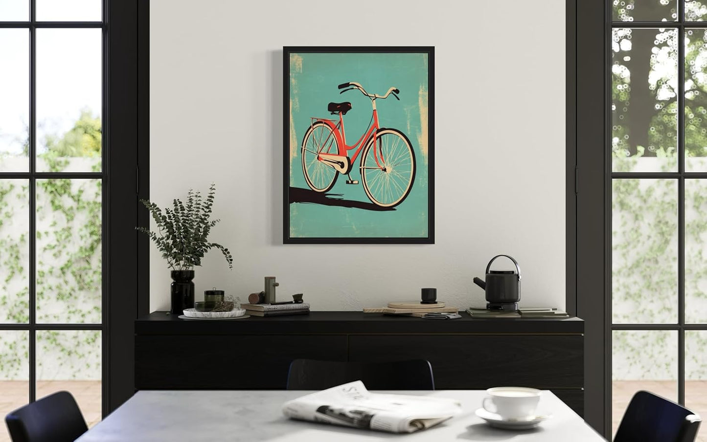 Bicycle Pop Art Poster Print, Vintage Retro Wall Art Decor Paintings Classic Artwork for Bedroom Living Room Decorations. (Bicycle, 24x36 inches (Unframed))