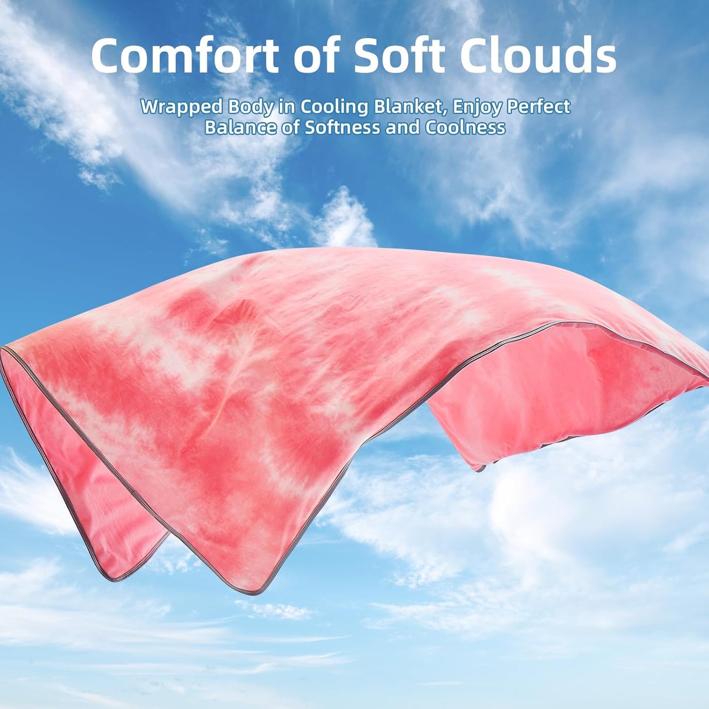 inhand Cooling Throw Blanket (50"x60"), Cooling Blankets for Hot Sleepers, Absorbs Heat to Keep Adults Cool for Summer Nights Sweats, Thin Cold Lightweight Blanket for Couch Bed, All Season Use