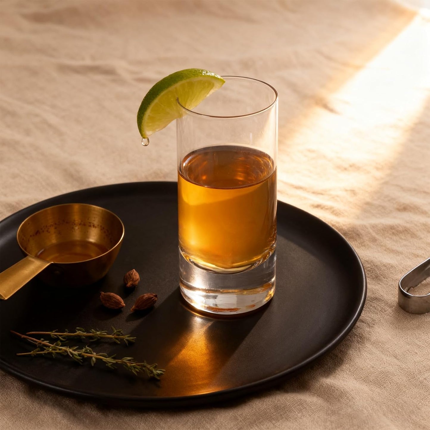 KAMMAK Drinking Glasses 12oz Crystal Water Glasses Set of 2, Tall Glass Cups, Highball Drink Glass for Cocktail, Juice, Mojito, Iced Tea, Kitchen and Bar Glassware Gifts, Collins Glasses