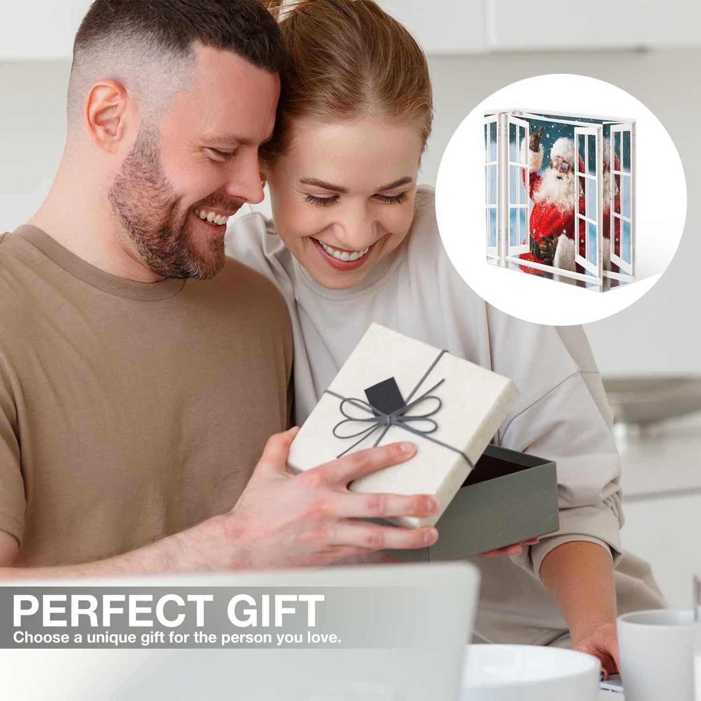 Decorative for Home Decor Lovely Santa Claus Outside The Window Nurse Presents for Women - Presents for Women Friends - Holiday Presents,Inexpensive Thank You Presents Ideas