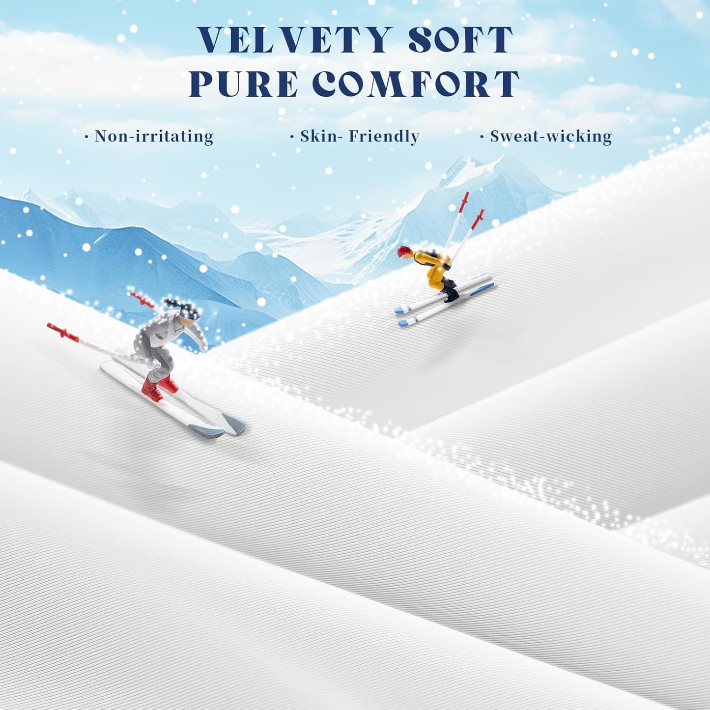 Cooling Comforter King Size, Double-Sided Cooling Blanket for Hot Sleepers & Night Sweats, Arc-Chill Q-Max > 0.4 Breathable Ice Blanket, Lightweight Cold Comforter (108''x90'', White)