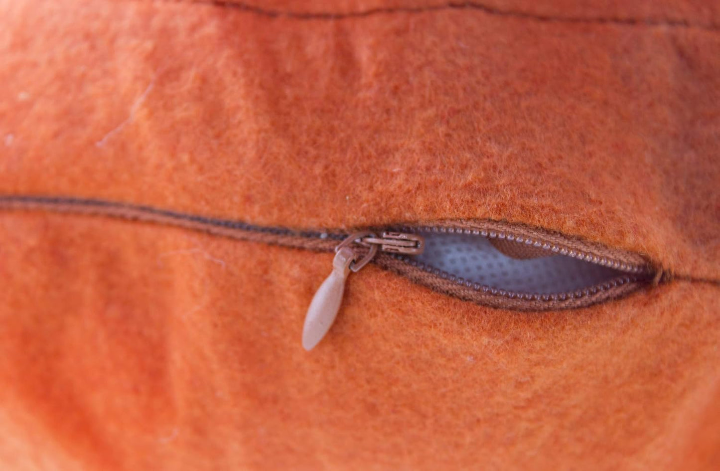 Fennco Styles Handmade 3D Heart-Shaped Petals Flower Decorative Throw Pillow Cover Only - 13" Round Terracotta Floral Pillow Case for Couch, Home Décor and Holiday, Housewarming Gift