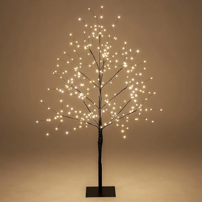 3 Ft Black Fairy Light Tree Room Décor Home Décor Black Room Decor, 270 Warm White LED Lights