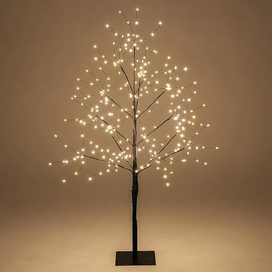 3 Ft Black Fairy Light Tree Room Décor Home Décor Black Room Decor, 270 Warm White LED Lights