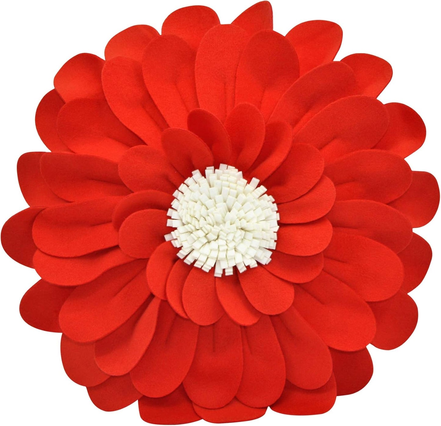 Decorative Flower Pillows – 3D Happy Daisy Flower Throw Pillow - Flower Shape Design Patented-Flower Shaped Pillow For Home Décor – Round Throw Pillows Soft & Cozy - Couch & Bed Flower Shape Pillow