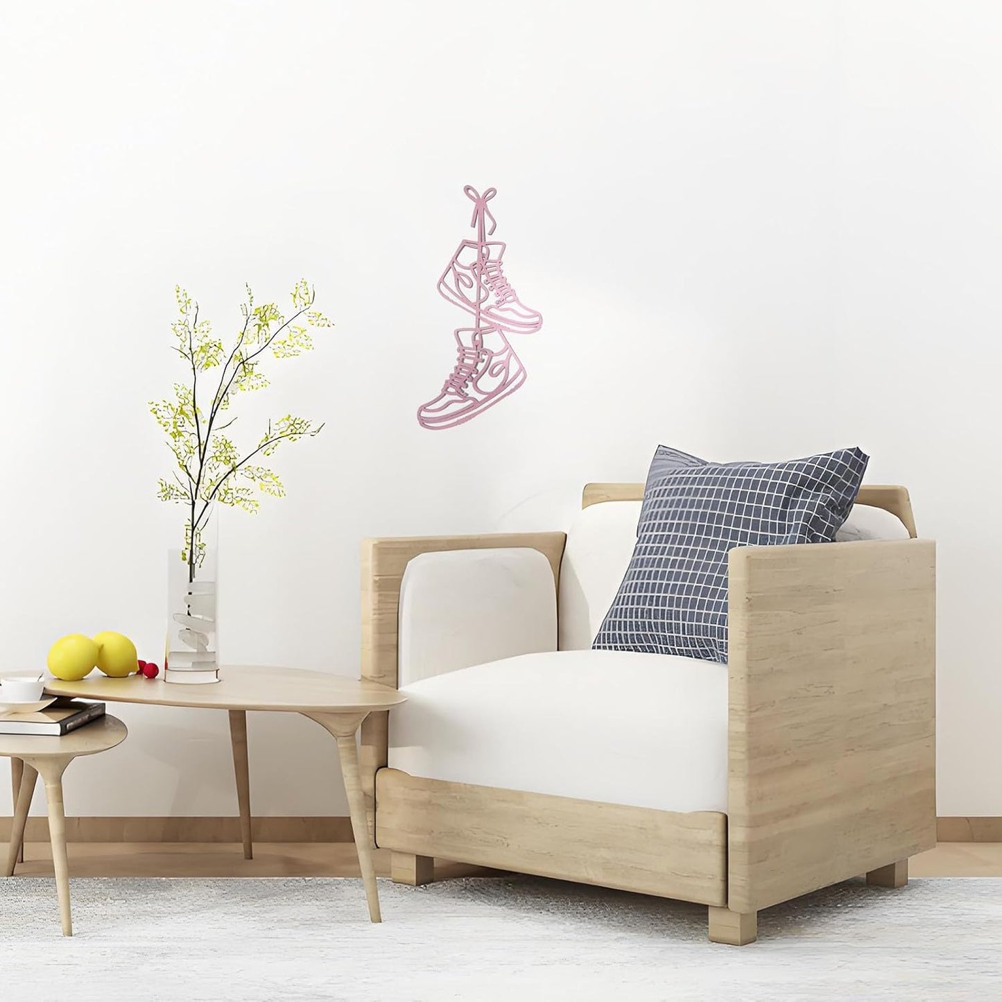 FZFQWRSH Metal Sneaker Wall Sculpture Art - Modern Boys & Teens Room Decor for Bedrooms, Unique Graduation Gift for Sneaker Lovers, Durable Home Décor Accent with Sports Theme