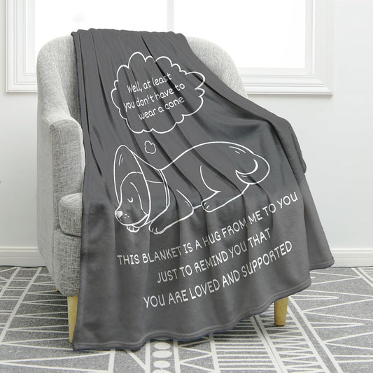 Jekeno Rehabilitation Consolation Blanket Gifts for Women Men Kids Girls Boys Mom Wife Friends Halloween Birthday Home Bedroom Living Room Decor Colorful Throw Blanket 60"x80"