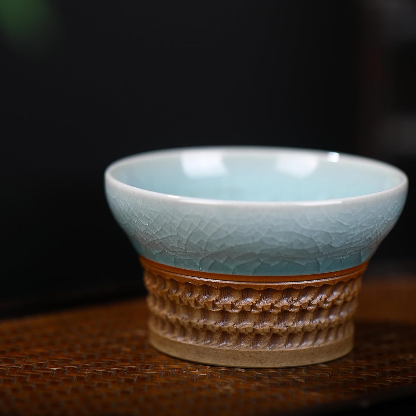 Handmade Ceramic Tea Cup, Traditional Japanese Chinese Style, with Exquisite Hand - Painted Patterns, High - quality Porcelain