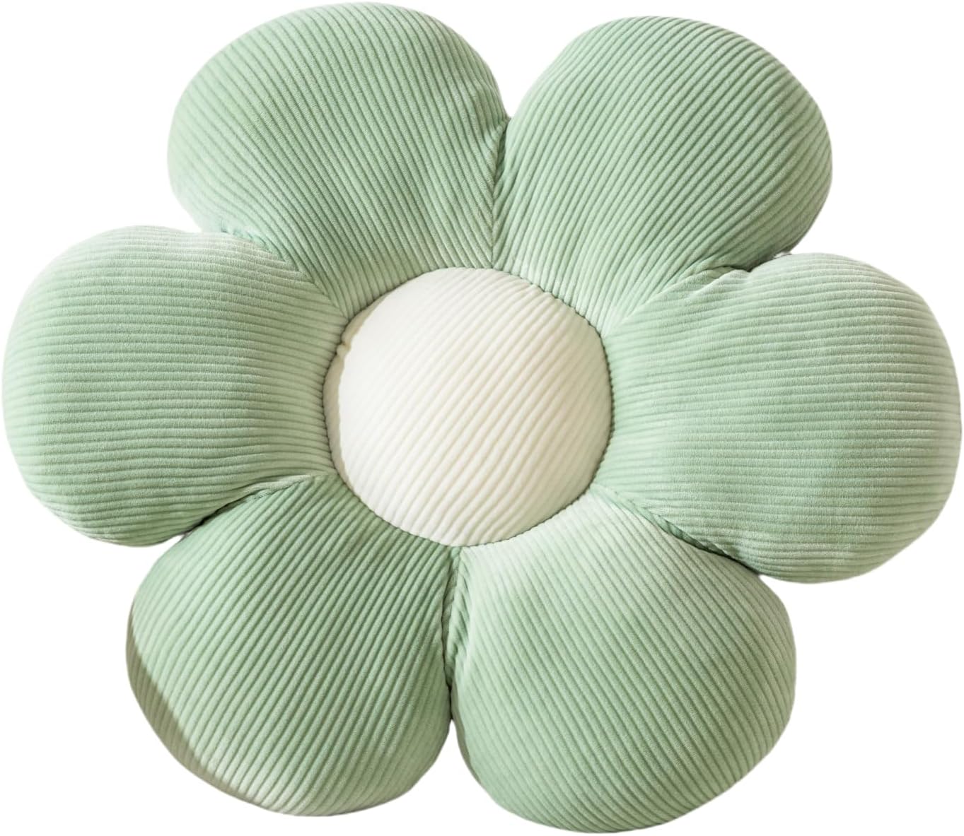 Flower Pillow,FlowerShaped Throw Pillow Cushion Seating six Petal23.26 Green Flower PlushThrow Pillow Floor Pillows Home Decorative Seating Cushions