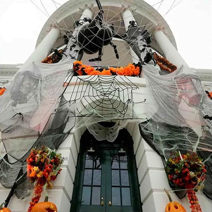 6 Pack Halloween White Creepy Cloth - Halloween Decorations Clearance - 30X72 Inch Spooky Fabric Cloth for Haunted House - Creepy and Spooky Halloween Decorations for Party Outdoor Or Indoor