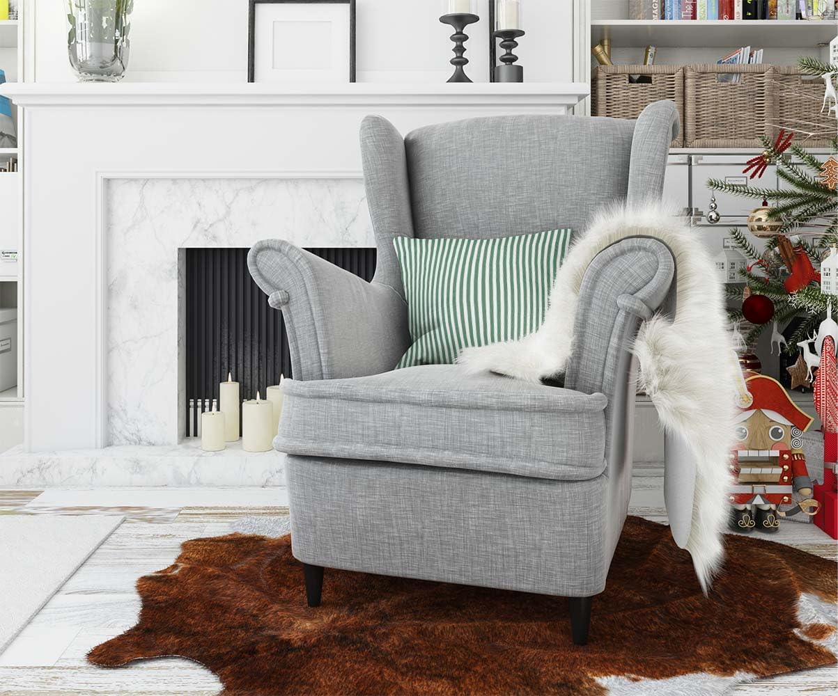 Green Stripes Throw Pillow Covers Geometric Pillowcases 18X18 Inch Pillow Case Covers for Couch Bedroom Living Room