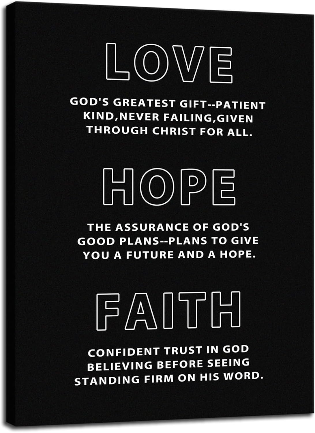 Inspirational Canvas Wall Art Office Decor Motivational Positive Entrepreneur Quotes Love Hope Faith Painting Poster Pictures Print Wall Decor Artwork for Bedroom Living Room Framed[18''W X 24''H]