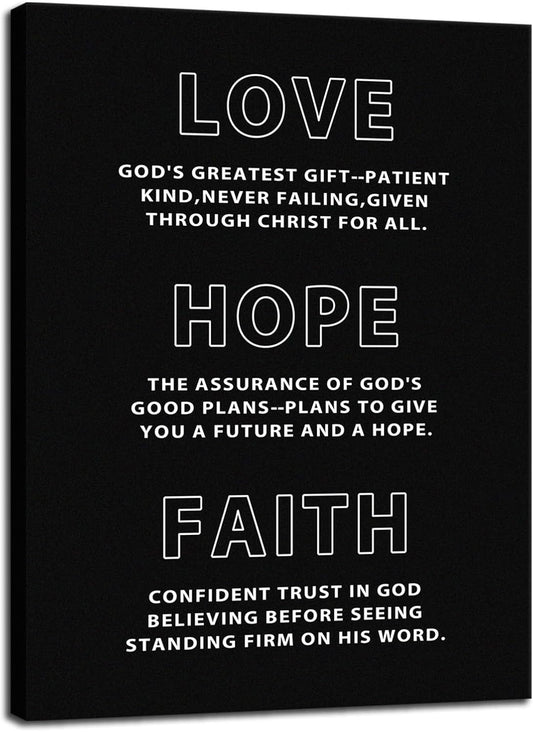 Inspirational Canvas Wall Art Office Decor Motivational Positive Entrepreneur Quotes Love Hope Faith Painting Poster Pictures Print Wall Decor Artwork for Bedroom Living Room Framed[18''W X 24''H]