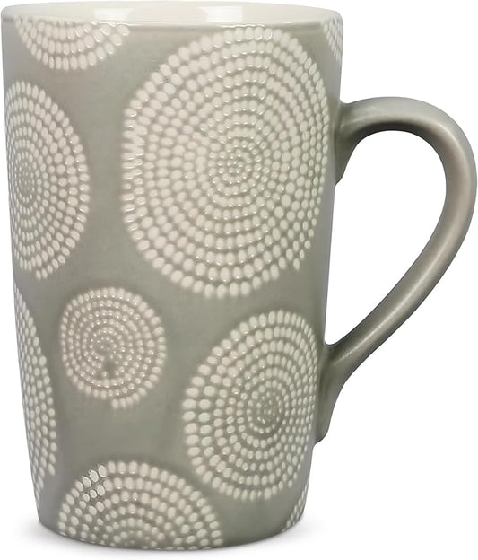 Young's Inc Large Ceramic Coffee Mug, Microwave-Safe Modern Style Mug, Unique Cups for Tea, Coffee, Cold Drinks, Gift for Coffee Lovers, Cooks, Birthday, Dishwasher Safe Kitchen Decor