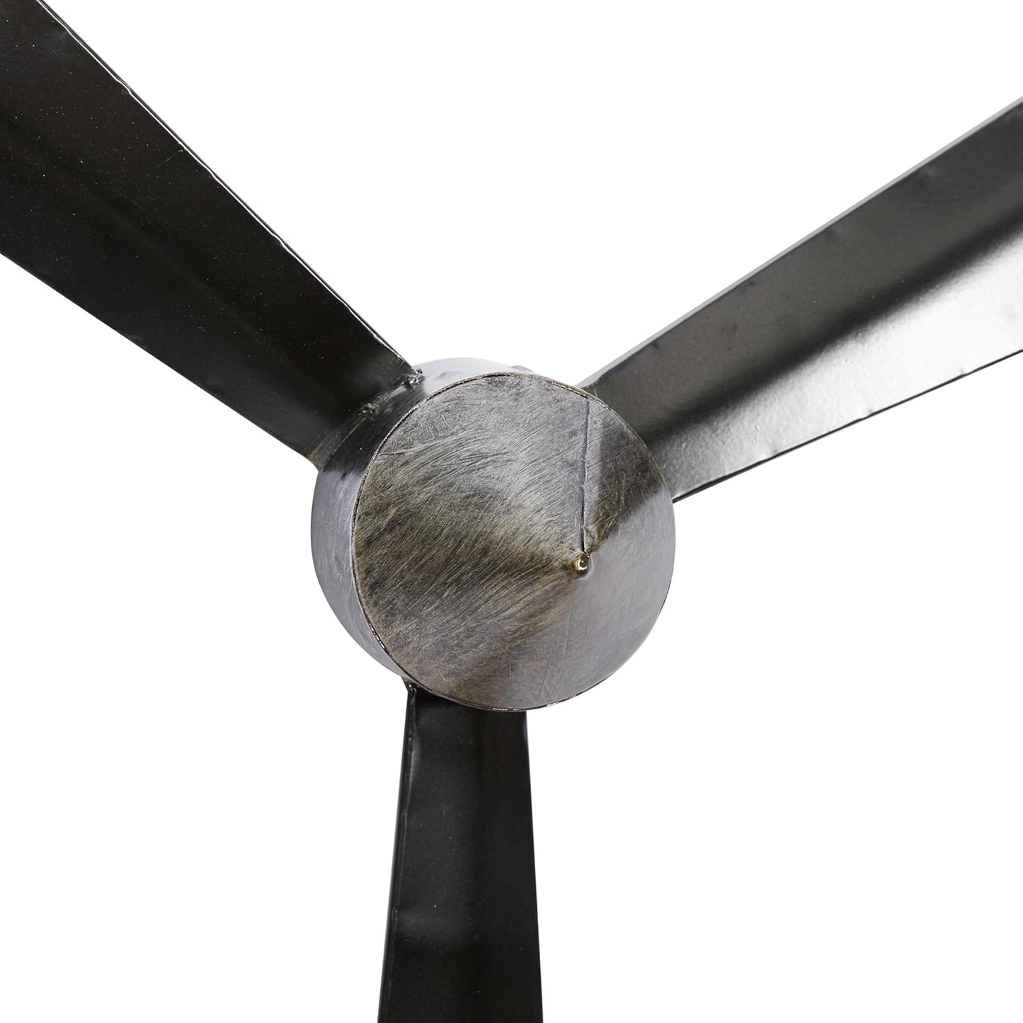 Deco 79 Metal Airplane Propeller Home Wall Decor 3 Blade Wall Sculpture with Aviation Detailing, Wall Art 27" x 3" x 31", Black