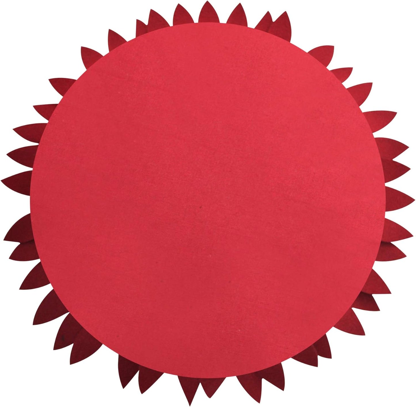 Contempo Lifestyles 3D Daisy Flower Pillow - Patented Design, Couch & Bed Decor, Burgundy (18" Flower, 16" Pillow with Insert)