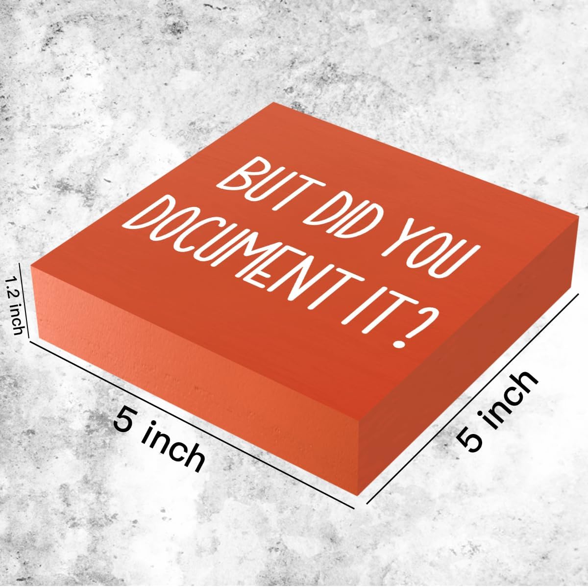 Halloween Office Desk Decorations - But Did You Document Sign, Work Gifts for Accountant HR Boss Employee Coworker, Cubicle Shelf Table Decor