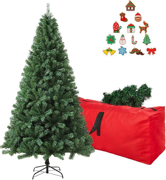 ULICO 4ft Artificial Green Christmas Tree,Premium Spruce Xmas Tree with 450 Branch Tips, Fake Christmas Tree with Foldable Metal Base Stand,Home, Office,Party Decoration