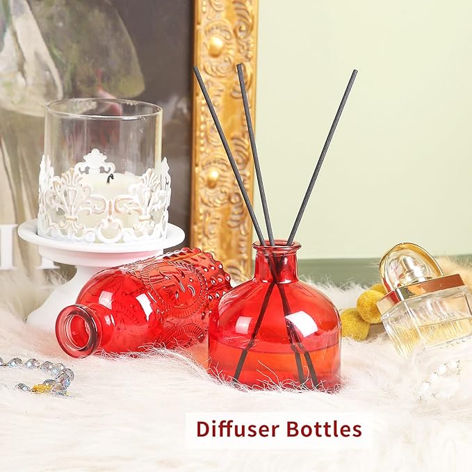 Glass Bud Vases Set of 30 pcs for Wedding,Home Decor,and Events,Mini Vases for Centerpieces and Gifts,Ideals for Candle Holders,Diffuse Bottles,Plant hydroponics Stations(Wine Red)