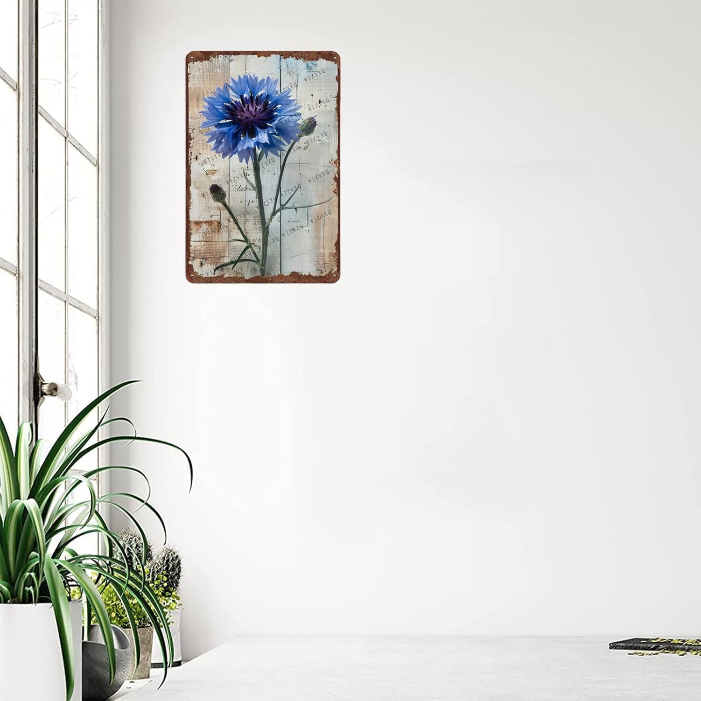 Metal Signs Wildflower Vintage Metal Tin Sign for Home Office Kitchen Bar Cafe Garden Wall Decor 12x8 Inch