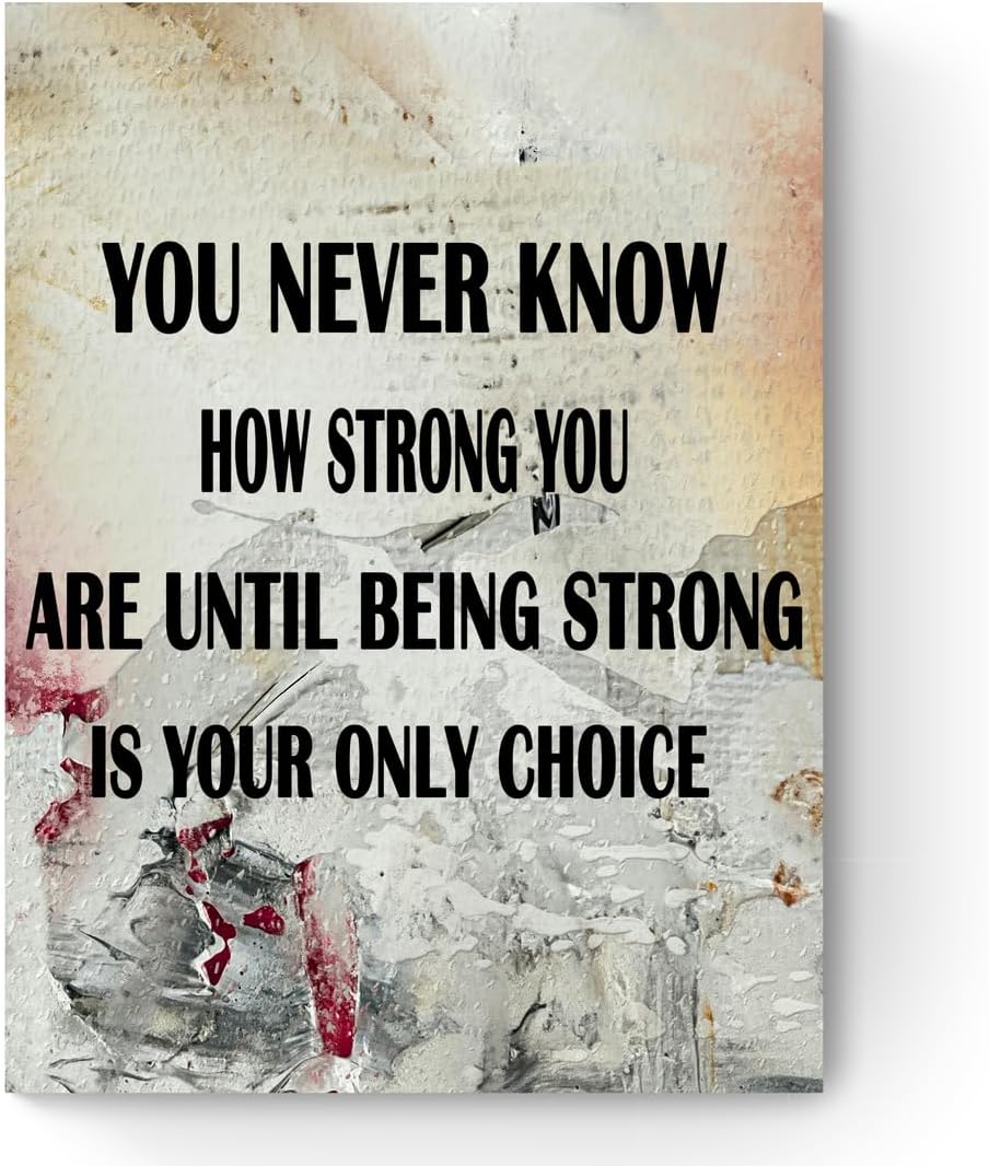 GoForArt Motivational Canvas Wall Art, Famous Quote Inspirational Prints Wall Decor, Motivational Poster for Office Living Room, Bedroom Dining Room Artwork Home Decoration 12x18in