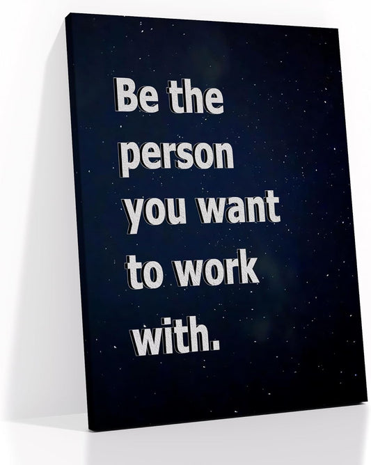 Determined Motivational Canvas Wall Art Large Size Inspirational Wall Decor Poster Print Positive Picture Painting Artwork for Modern Home Living Room Gym School Stretched and Framed [30''Wx 40''H]