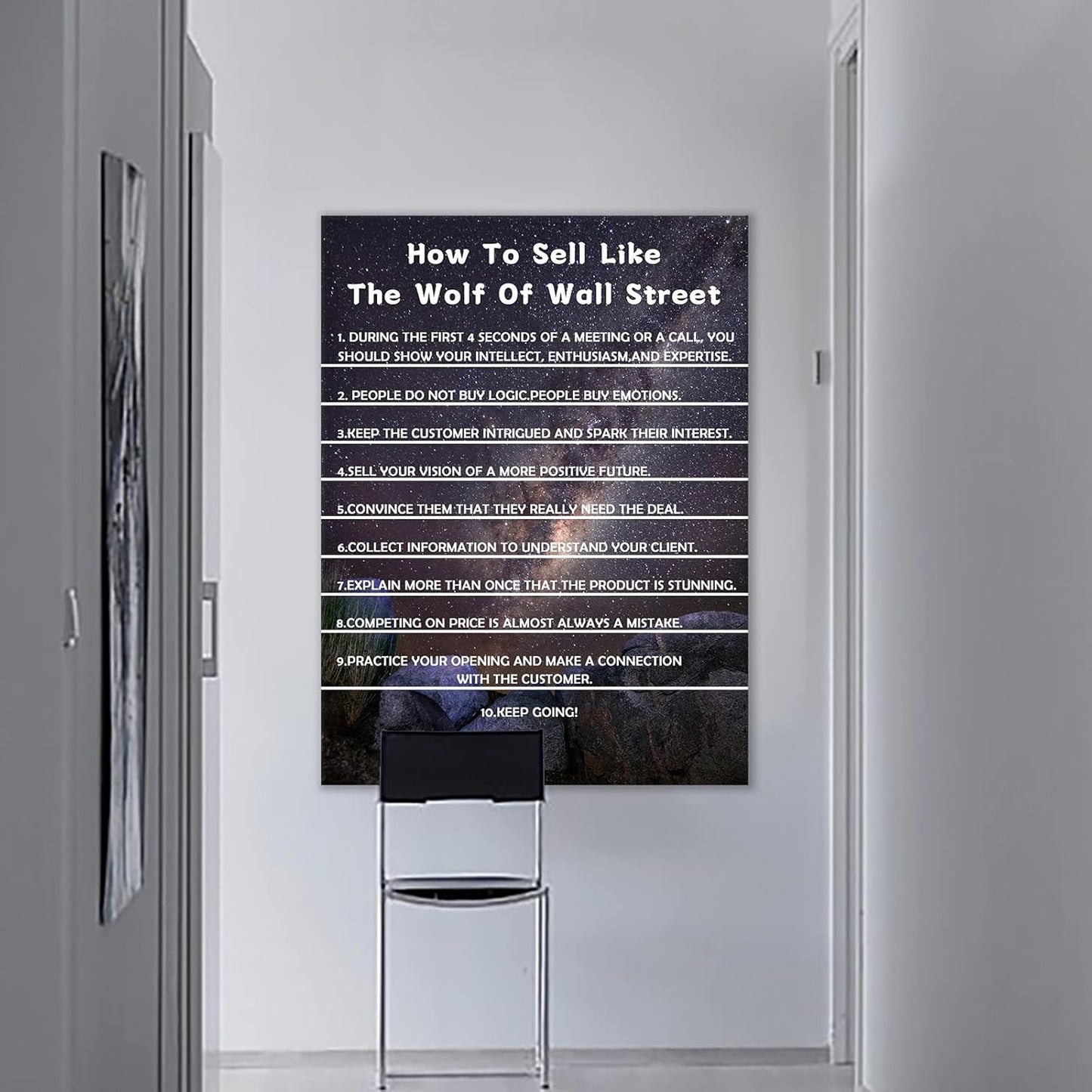 Inspirational Large Poster Print Wall Art Office Decor Motivational Quotes Painting on Canvas Positive Picture Artwork for Living Room Workplace Wall Decoration Stretched and Framed [30''Wx 40''H]