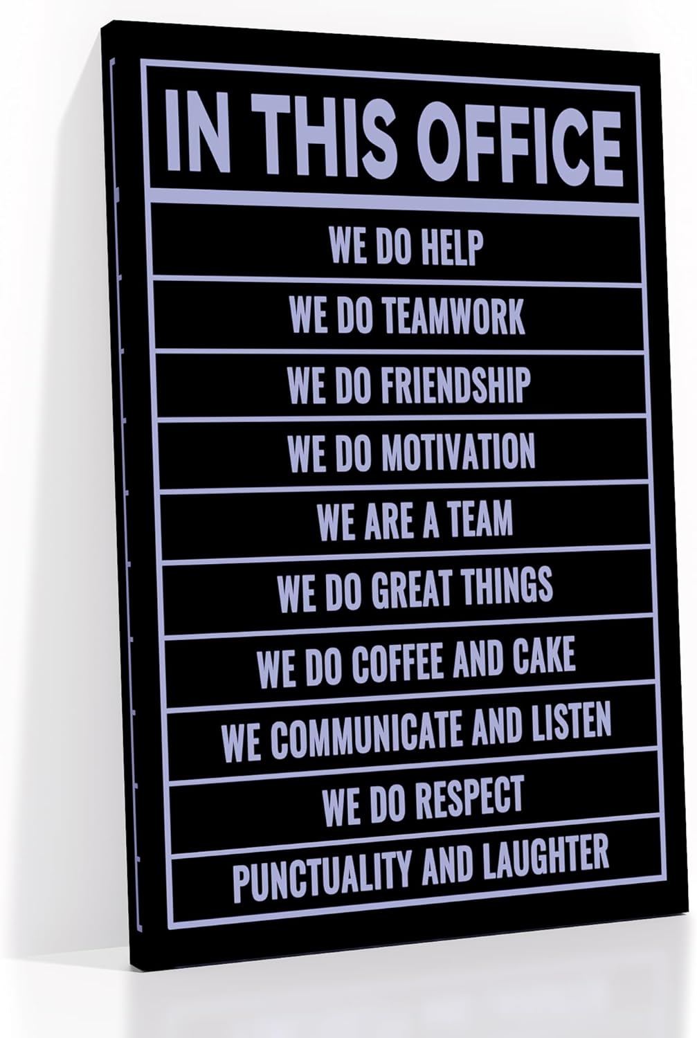 In This Office Inspirational Poster Wall Art Motivational Entrepreneur Quotes Printed on Canvas Home Decor Picture Painting Artwork for Living Room Workplace Stretched and Framed [24''Wx36''H]