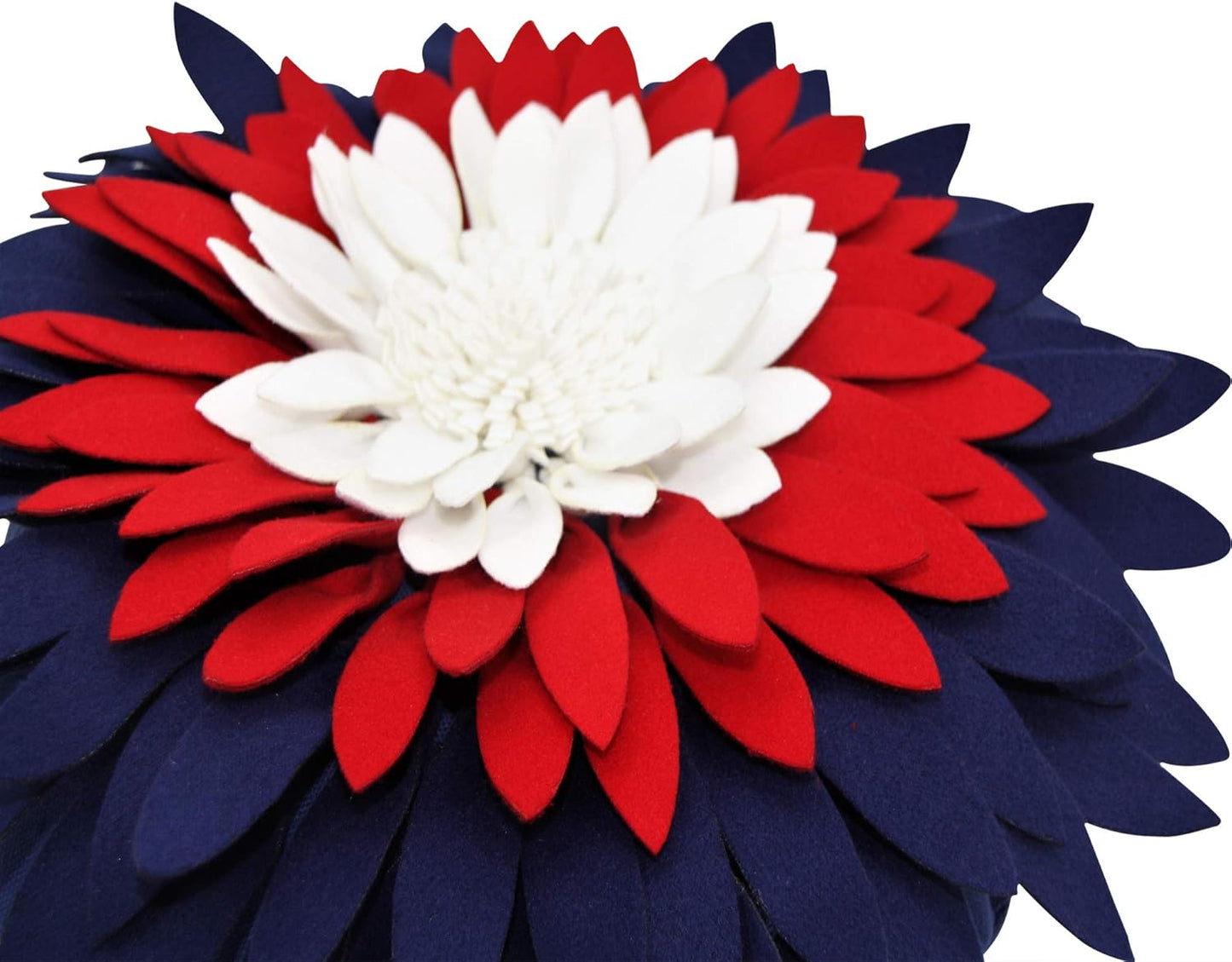 Contempo Lifestyles 3D Daisy Flower Pillow, Sunflower Throw Pillow, 18" Flower, American Flag