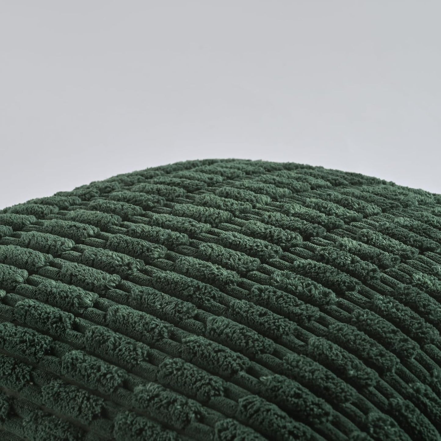 Fancy Homi 1 Pack Hunter Green Long Lumbar Body Decorative Throw Pillow Covers 20x54 Inch for Bed Couch Bedroom Bench, Soft Corduroy Rectangle Solid Forest Green Pillow Case 50x137 cm