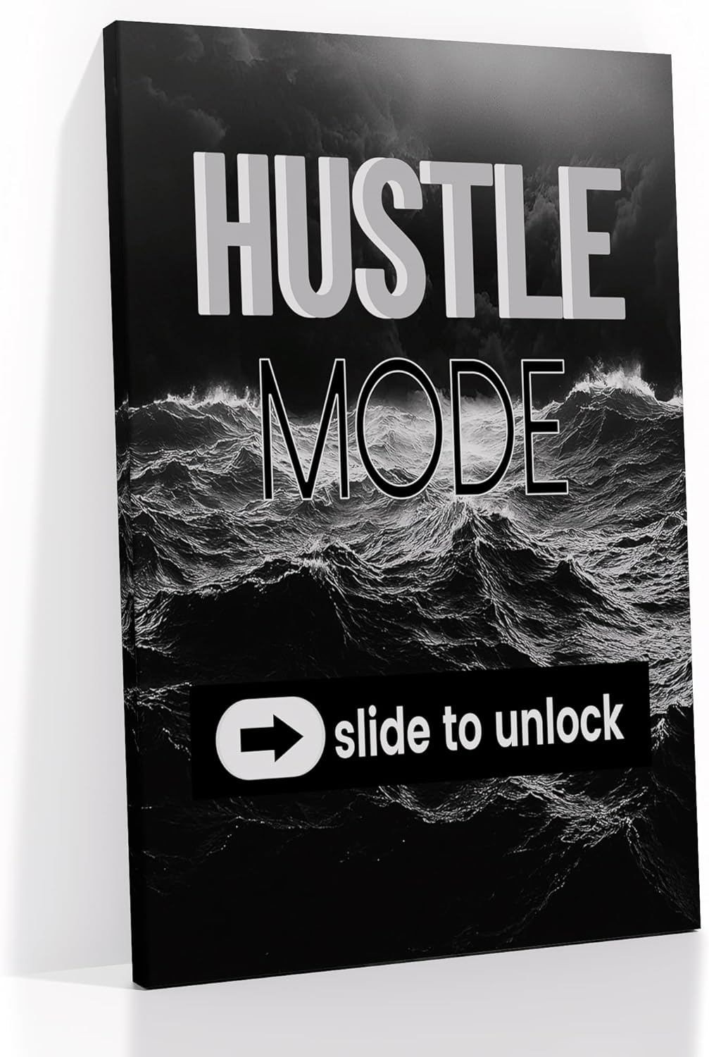 Inspirational Painting Canvas Wall Art Motivational Quotes Office Wall Decor Poster Print Inspiring Picture Artwork for Modern Home Bedroom Bathroom Gym Decoration Ready to Hang [12''W X 18''H]