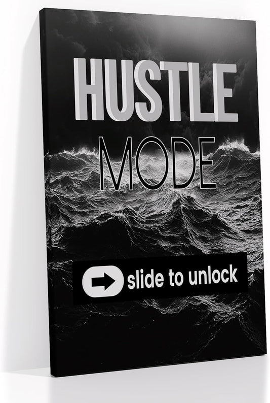 Inspirational Painting Canvas Wall Art Motivational Quotes Office Wall Decor Poster Print Inspiring Picture Artwork for Modern Home Bedroom Bathroom Gym Decoration Ready to Hang [12''W X 18''H]