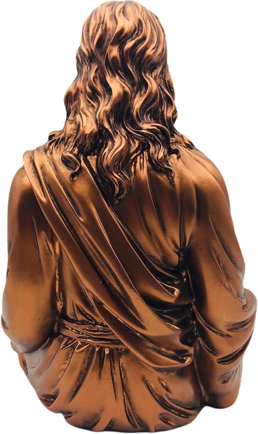 Jesus Statue 12" Bronze - Meditation Statue Decor - Jesus Figurine for Any Room - Great Gift for Christians or Spiritual Friends.