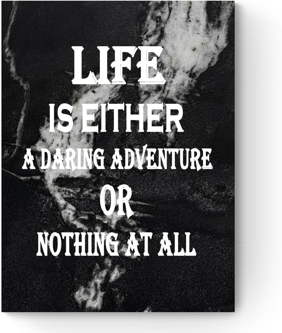 GoForArt Motivational Canvas Wall Art, Famous Quote Inspirational Prints Wall Decor, Positive Poster for Office Living Room, Bedroom Dining Room Artwork Home Decoration 12x18in