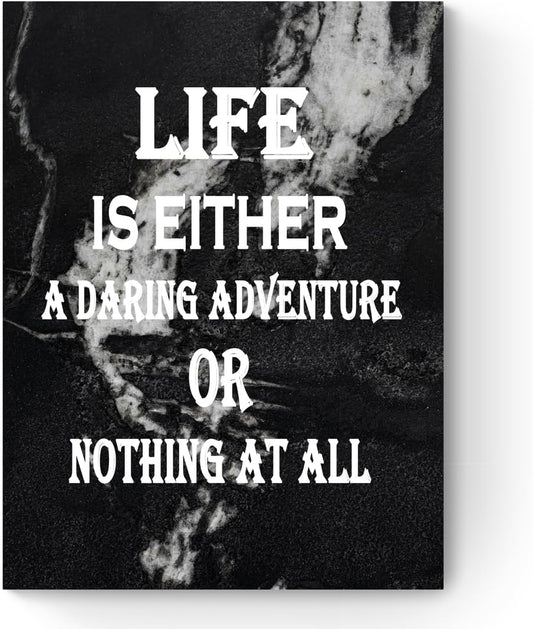 GoForArt Motivational Canvas Wall Art, Famous Quote Inspirational Prints Wall Decor, Positive Poster for Office Living Room, Bedroom Dining Room Artwork Home Decoration 12x18in