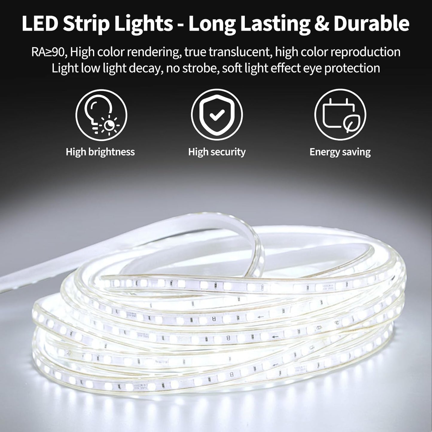 Koonmi 28"x20" LED Mirror for Bathroom, 90CRI Anti-Fog Vanity Mirror with Front and Backlight, Shatter-Proof Wall Mirror with Light, Easy Install Lighted Mirror for Modern Bathroom (IP65)