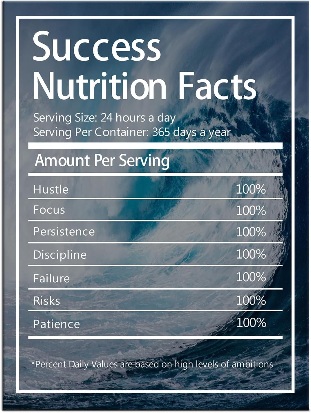 GoForArt Dream Big Motivational Canvas Wall Art, Inspirational Famous Quote Bedroom Living Room Decor, Positive Modern Landscape Mountain Office Dorm Room Poster Print (Inspirational-19, 18.00" x 24.00")