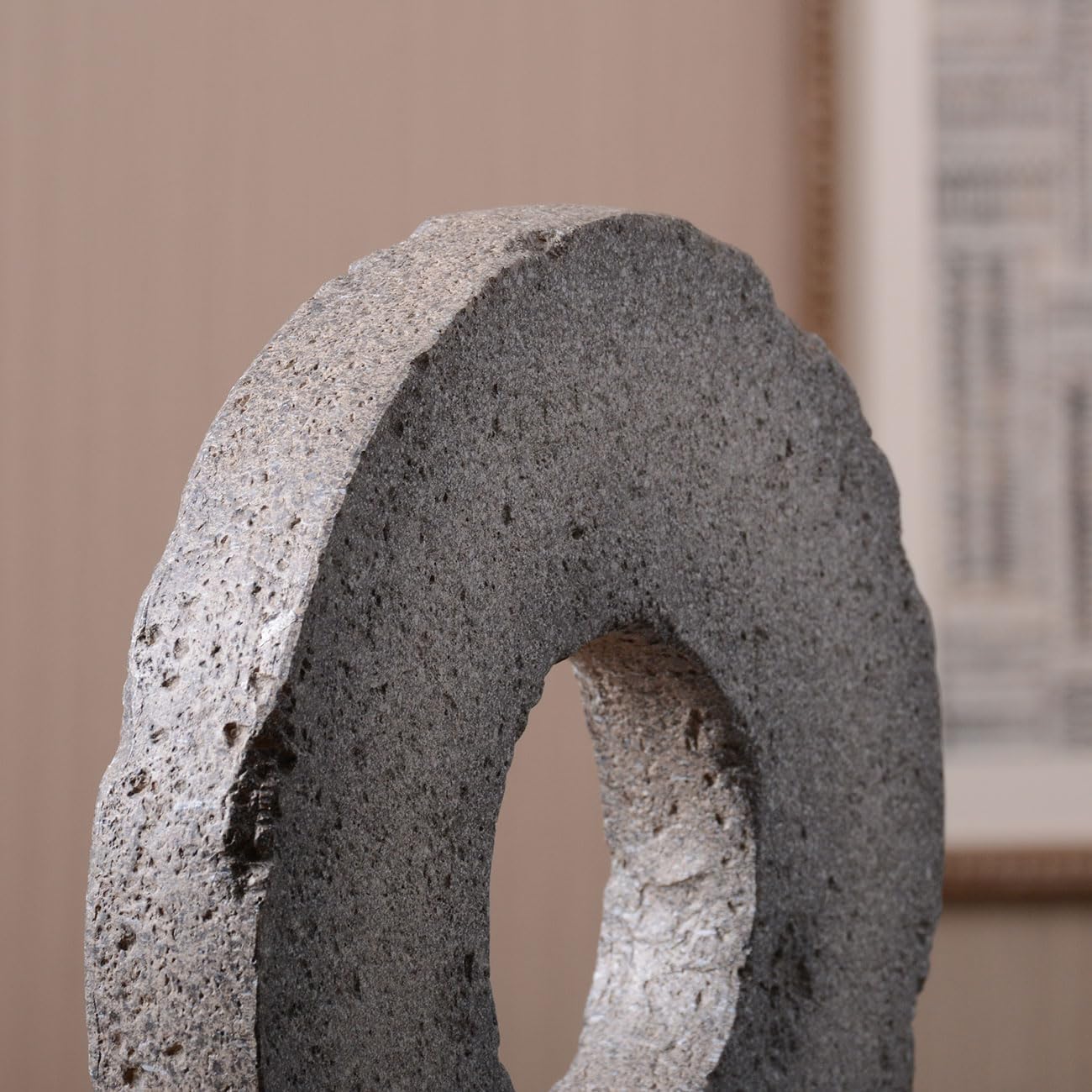 HAUCOZE Modern Sculpture Decor Abstract Statue Figurine Screen Arts Gifts Bookshelf Crafts Polyresin 13.8 inch