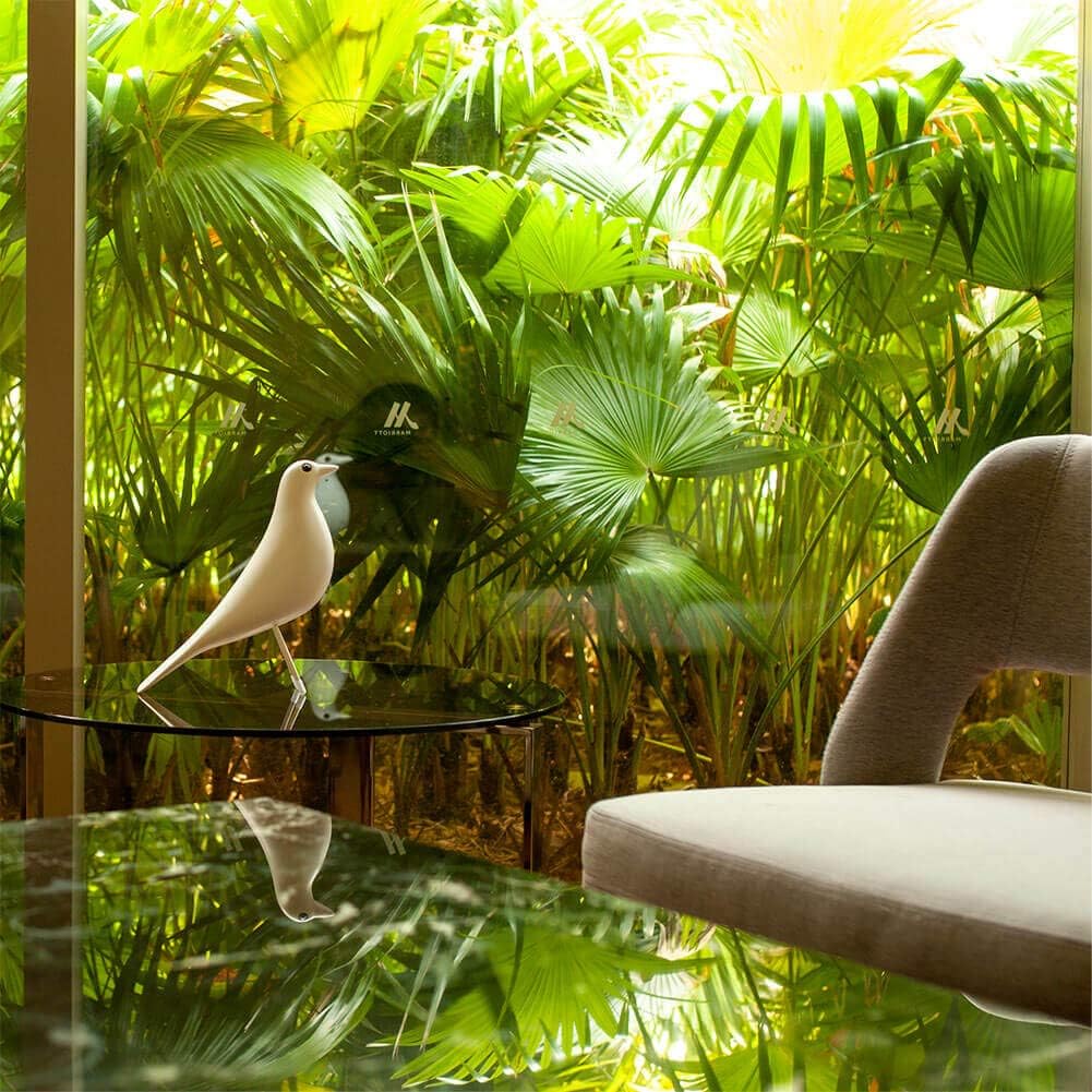 Mid-Century House Bird Home Decor - Room Decor Adornment for Hotel Restaurant Cafe Office Desk Dove Ornament, Arts Pigeon Gifts (White)