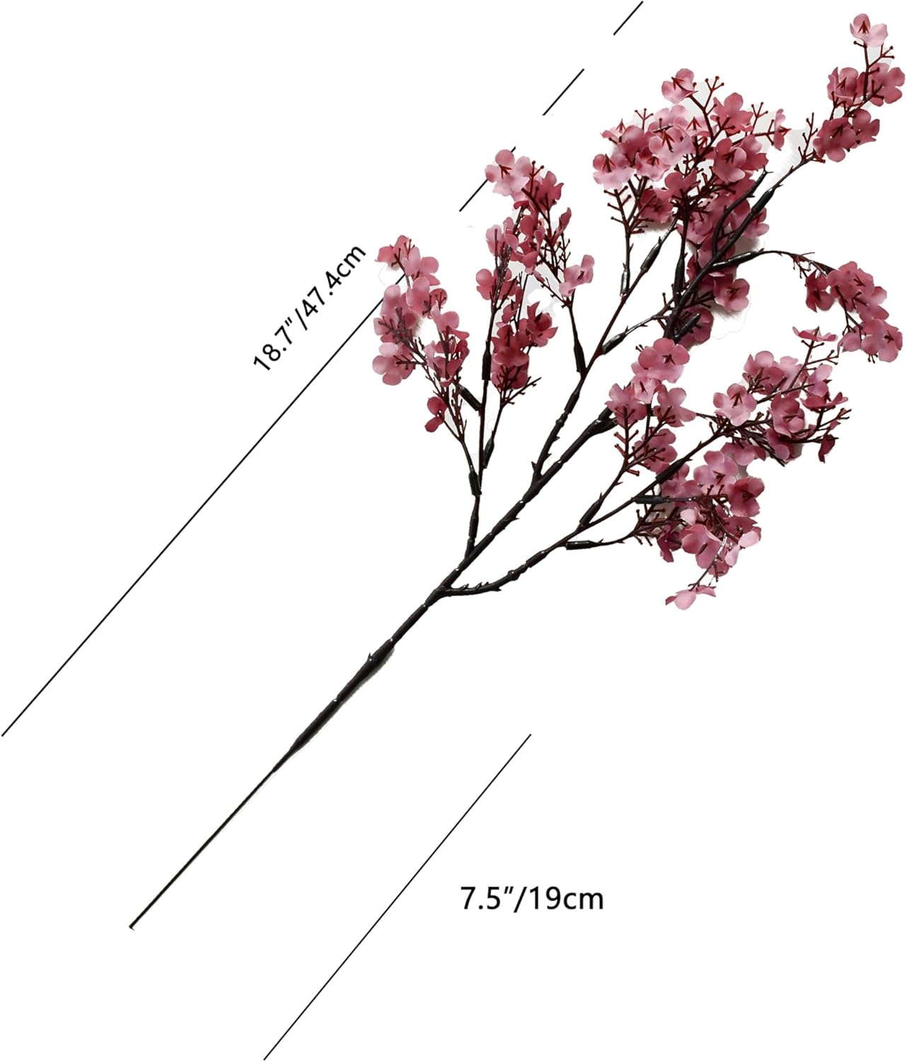 Mandy's Dusty Pink Artificial Baby’s Breath Flowers 6 Bundles Silk Gypsophila with Bendable Stems for Fall Centerpiece Wedding Decor and Table Arrangements