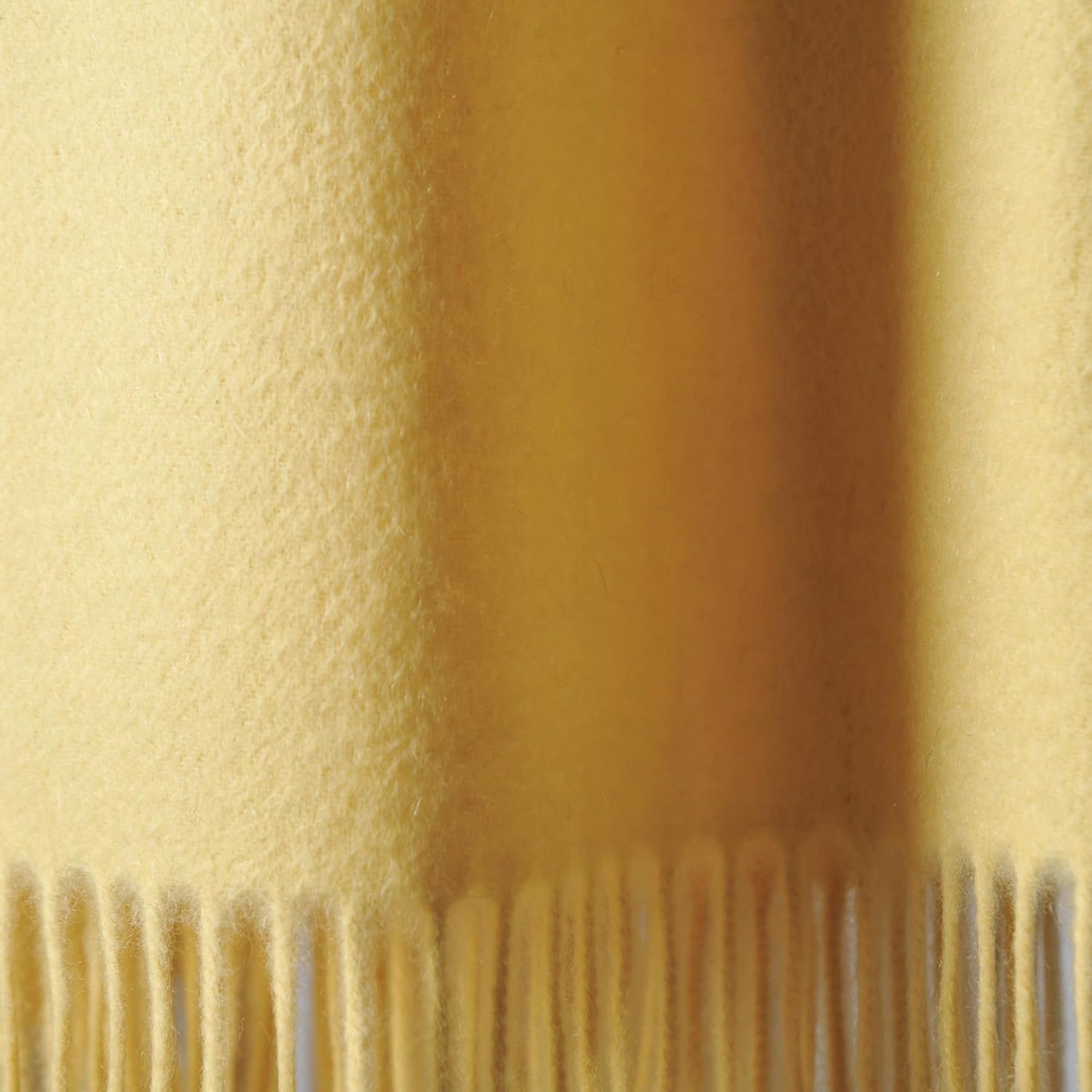 CUDDLE DREAMS Premium Cashmere Throw Blanket with Fringe, Luxuriously Soft (Yellow)