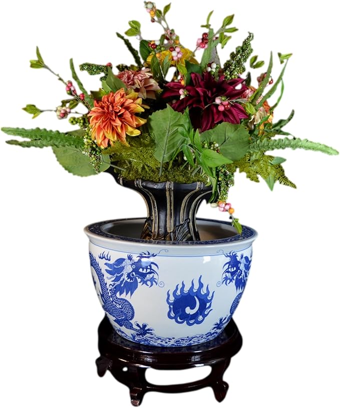 Wooden Fishbowl Display Vase Pot Planter Stand Plant Pot Display Stand (12.50)