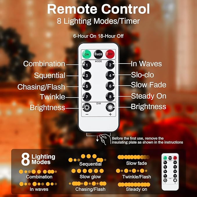 ZGWJ Christmas String Lights with Timer, 2 Pack Xmas Trees-Reindeer-Santa Claus 50LED 16FT Twinkle Fairy Lights 8 Modes for Bedroom,Christmas Parties Decoration Indoor and Outdoor