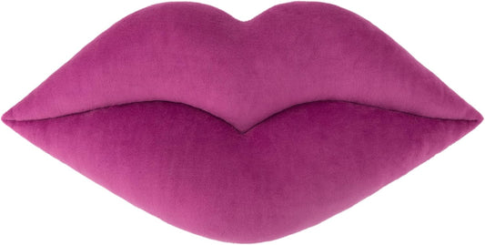 KINGROSE 3D Lip Throw Pillow Cute Decorative Pillows Soft Cushion for Sofa Couch Bed Home Decor Girls 11 x 18 Inches Purple